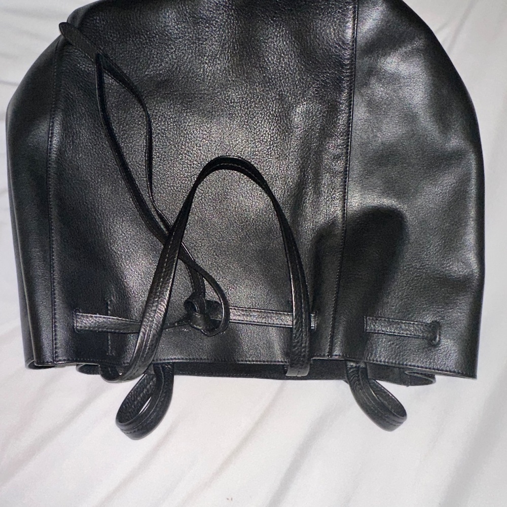 CELINE Soft Grained Calfskin Small Belt Cabas Phantom Black - Picture 4 of 11